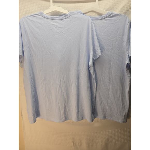 Members Mark Tshirts Women Size XXL 2 Pack Blue Short Sleeve - Picture 4 of 5